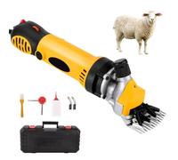 Sheep Shears - 900w Electric Goat Shearing Machine with 6-Speed Transmission, Shearing Clipper for Sheep, Goats, Cattle & Farm Pets Yellow