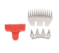 Sheep Shears Wool Clippers Universal Replacement Blades, 2Pcs Sheep Shears Replacement Blades, 13 Straight Teeth Stainless Steel Wool Clipper Blade for Sheep Alpacas Goats