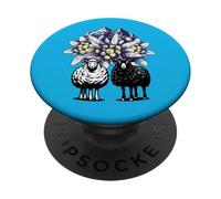 Sheep Sheep Lamb Lambs Mountain Mountains Austria Alm Flowers PopSockets Adhesive PopGrip