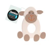 Sheep Silicone Teether | Soft Silicone Chew Toy for 3 Months+ Infants | Textured for Soothing Pain Relief & Sensory Play | Easy Grip BPA-Free Baby Teething Toy