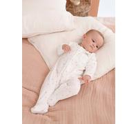 Sheep Sleepsuit in Velour for Newborn Babies ecru