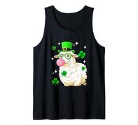 Sheep Sunglasses Hearts Cute Bubble Patrick's Day Shamrocks Tank Top