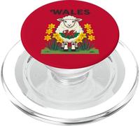 Sheep Support Wales St Davids Day Design PopSockets PopGrip for MagSafe