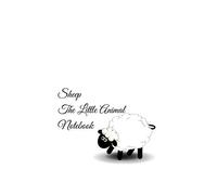 Sheep The Little Animal white cover Notebook, Writing 100 Pages Funny Notebook Journal - Lined (6" x 9" ) Paperback
