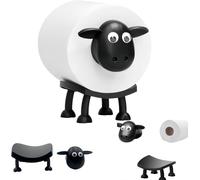 Sheep Toilet Paper Holder, Creative and Quirky 3D Printed Black Sheep Toilet Roll Holder, Unique and Adorable Bathroom Decor (1-Piece Set)