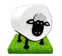 Sheep Toilet Paper Holder for 38 and 42 mm Rolls - Toilet Paper, Toilet Roll Holder, Toilet Paper Holder Storage or as a Gift - Made by R-Satz Shop