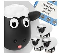 Sheep Toilet Paper Holder - Funny Farmhouse Bathroom Decor - Free Standing Toilet Paper Organizer - Cute Sheep Toilet Roll Holder - Fun Animal Toilet Paper Holder for Rustic Bathroom Style