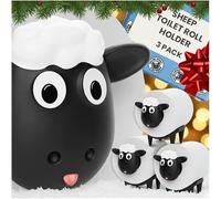 Sheep Toilet Paper Holder - Funny Farmhouse Bathroom Decor - Free Standing Toilet Paper Organizer - Cute Sheep Toilet Roll Holder - Fun Animal Toilet Paper Holder for Rustic Bathroom Style