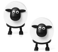 Sheep Toilet Paper Holder - Funny Free Standing Bathroom Set - 3D Printed Black Sheep Loo Roll Holder - Cute Bathroom Storage - Set of 3 (2pcs)