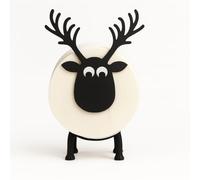 Sheep Toilet Roll Holder for 42 mm Rolls - Perfect as a Decoration for the Toilet, Toilet Roll Holder or as a Gift (1 Elk)