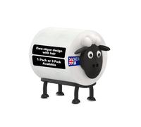 Sheep Toilet Roll Holder - Set of 1 - Free Standing Black Loo Roll Storage - 3D Printed Cute Bathroom Decor - Hilarious Plastic Tissue Paper Holder - Novelty Gift for Home, Kids & Guests