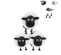 Sheep Toilet Roll Holder, Set of 3, Funny Toilet Paper Holder, Stackable, Sheep Toilet Roll Holder, Freestanding, Funny Toilet Decoration & Toilet Paper Storage, Toilet Roll Holder Sheep Standing for
