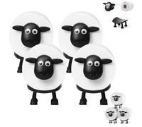 Sheep Toilet Roll Holder, Tissue Paper Roll Storage Stand, 3D Printed Black Sheep Loo Roll Holder, Funny Toilet Paper Holder, Cute Toilet Paper Holder for Bathroom Shelf Table Counter Floor (4)