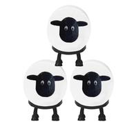 Sheep Toilet Roll Holder: Tissue Paper Roll Storage Stand - 3D Printed Black Sheep Loo Roll Holder - Toilet Paper Holder Bathroom Set for Bathroom Shelf Housewarming Gift Bathroom Decor (3 Pcs)
