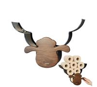 Sheep Toilet Roll Holder - Wall-Mounted Punch-Free Tissue Rack | Creative Bathroom Organizer For Toîlet Paper Storage | Animal Design Rolł Holdèr Holds 12 Rolls | Space-Saving Śtorage Home, Apartment,