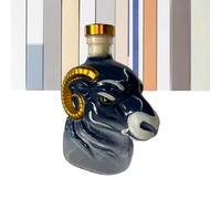 Sheep Vodka Decanter - Novelty Glass Liquor Container, Funny Sheep Design | Empty Bottle for Bourbon Tequila Wine Cocktail Brandy, Men Husband Dad Birthday Christmas Bar