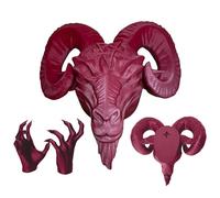 Sheep Wall Sculpture - Decorative Animal Wall Decor | Fantasy Wall Mount Decor for Gothic Style | Unique Sheep Art with 2 Hands