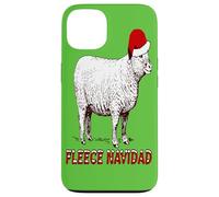 Sheep Wearing Santa Hat And Pun Fleece Navidad Case for iPhone 13