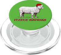 Sheep Wearing Santa Hat And Pun Fleece Navidad PopSockets PopGrip for MagSafe