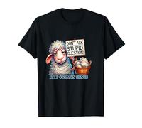 Sheep with Sarcastic Quote - Don't Ask Stupid Question T-Shirt