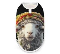 Sheep with Tacos Cute Cute Pet Supplies Soft Dog Sweaters Printing for Dogs Puppy Cats L