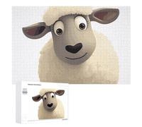 Sheep Wooden Puzzles for Adults 1000 PCS Unique Shape Puzzles Wall Art Home Decor for Puzzle Lovers, Family, Friend Creative Gift Toys