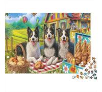 Sheepdog 1000 Pc Thick Cardboard Premium Jigsaw Puzzle Senior Enthusiasts Concentration Training Decompression Fun Present 70x50cm/1000pcs