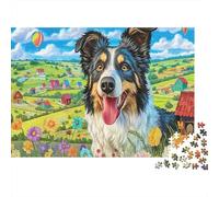 Sheepdog 1000 Pieces Premium Cardstock Classic Jigsaw Puzzle Senior Jigsaw Enthusiasts Brain Training Wall Decor Gift Idea 52x38cm/1000pcs