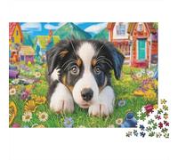 Sheepdog 1000 Pieces Premium Cardstock Classic Jigsaw Puzzle Senior Jigsaw Enthusiasts Brain Training Wall Decor Gift Idea 70x50cm/1000pcs