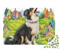 Sheepdog 1000 Pieces Premium Cardstock Classic Jigsaw Puzzle Senior Jigsaw Enthusiasts Brain Training Wall Decor Gift Idea 38x26cm/1000pcs