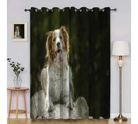 Sheepdog Curtains for Bedroom Stone Window Curtain for Bedroom, Thermal Insulated, Noise Reducing Curtains, Living Room-Curtain 66 x 72 Inch 2 PanelsYI7321
