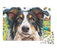 Sheepdog Jigsaw Puzzle 1000 Pieces Energetic Premium Paper Material, Challenging Brain Game And Relaxing Leisure Fun for Adults 38x26cm/1000pcs