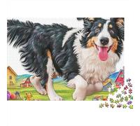 Sheepdog Puzzle 1000 Pieces Adults Educational Relaxing Brain Training Precision Pieces Quality 70x50cm/1000pcs