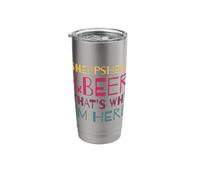Sheepshead & Beer That's WHY I'm HERE Fun Playing Card Game Stainless Steel Insulated Tumbler