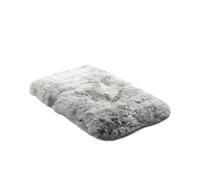 Sheepskin Pet Bed - Soft Dense Merino-Cross Sheepskin for Cats & Dogs - Ultra-Plush Rectangular Pet Rug for Basket, Sofa or Floor, Naturally Temperature-Regulating, Luxurious Comfort - Large/Grey