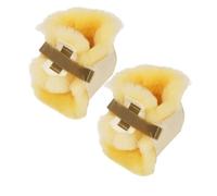 Sofsheep 100% Genuine Organic Medical Sheepskin Heel Protector, Wool Cushion Booties to Support Heels (Pair)