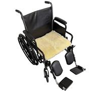 Sheepskin Ranch Natural Wool Wheelchair Seat Pad, Cushion for Tailbone, Sciatica, Skin Irritation, Discomfort & Back Pain Relief, Suitable as Office Chair, Wheelchair & Seat Cushion, Made in The USA