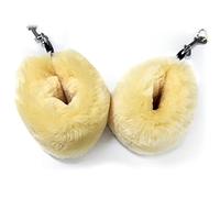 Sheepskin Ranch Sofsheep Sheepskin Pilates Fuzzies, Real Wool Strap Covers for Reformer & Cadillac Machines, Fitness Strap Cushion for Yoga & D-Ring Resistance Bands, Hypoallergenic, Washable, Pair