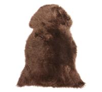 Sheepskin Rug ULURU Dark Brown 65 x 110 cm