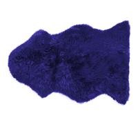 Sheepskin Rug ULURU Navy Blue 65 x 110 cm