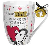 Sheepworld 59600 Favourite Mug, Jemand Has You Love, Porcelain, Gift Tag, 30 cl Mug