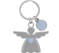 Sheepworld Guardian Angel Keyring with Initials, Length 6.5 cm, Metal, Birthday, Christening, Communion Gift, Motif E, Länge 6,5 cm, Motif "E"