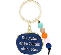 Sheepworld Key Ring Motif Good Times | Pendant with Key Ring, Length 6.5 cm, with Jewellery Bead Charm | Gift for Boyfriend, Girlfriend, Birthday | 74849