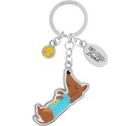 Sheepworld Key Ring with Dachshund Stress Design | with Charm | 75568