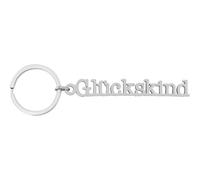 Sheepworld Pendant Key Words with Motif, Metal Pendant with Key Ring, Keyring on Header Card, Birthday Gift, Funny Surprise, multicoloured, Einheitsgröße, Motif "Glückskind"