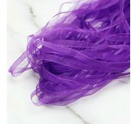 Sheer Chiffon Organza Ribbon, 1/4 Inch Organza Ribbon Multicolor(Purple)
