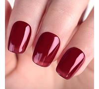 Sheer Gel Nail Polish, Jelly Dark Red Translucent Color UV/LED Light Cure Gel Polish for Nail Art DIY Manicure and Pedicure at Home, 0.5 fl oz