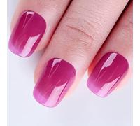 Sheer Gel Nail Polish, Jelly Rose Red Translucent Color UV/LED Light Cure Gel Polish for Nail Art DIY Manicure and Pedicure at Home, 0.5 fl oz