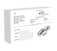 Sheer Glyde Dams Vanilla 100 Yellow Latex Sheets (Dental dams) with Vanilla Scent, Bulk Pack