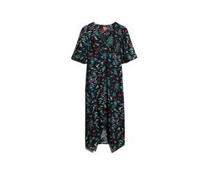 Sheer mid-length dress for women Superdry Noir XS